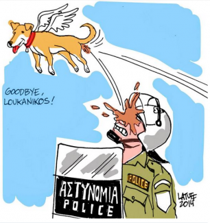 Δύο σκίτσα και ένα «αντίο» στον Λουκάνικο από τον Carlos Latuff